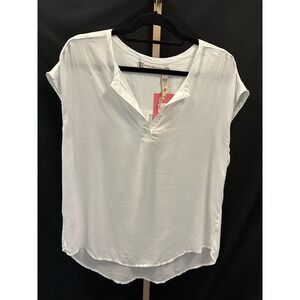 Chelsea & Violet Women's White Short Sleeve T-Shirt Size Small NWT